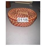 Small woven basket (front bedroom)