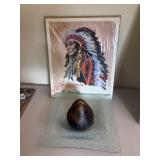 Native American artwork ( living room)