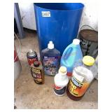 Chemical lot in bucket (barn)