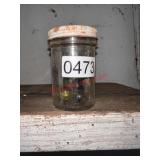 Small jar of treasures (barn)