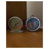 Two vintage Alarm Clocks ( Living Room )