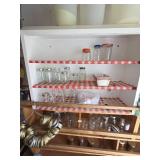Canning Jars and Supplies on these shelves (Pump