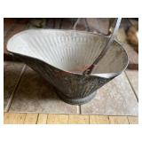 Vintage steel coal bucket