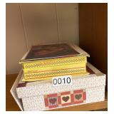Box of post cards and more (Living Room)