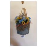 Denim pocket floral  wall decor (Kitchen)
