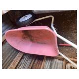 Pink wheel barrow (barn)