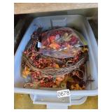 Tote of Fall Decor (Cabin)