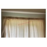 Two Khaki Cotton Curtains