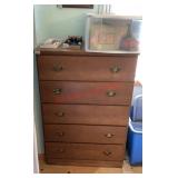 5 Drawer Maple dresser *contents not included*