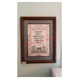 Picture frame of bible verse