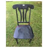 Wood chair, used outside for entertaining (white
