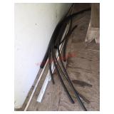 Assorted plastic pipes (white shed)
