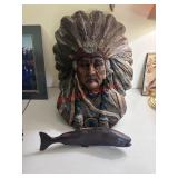 Native American chief (livingroom)