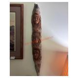 Native American woodwork (livingroom)