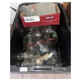 Tote of jars (barn)