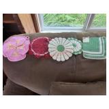 handmade crochet potholders and hot pads ( living