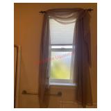 Curtain and hardware lot (master bath)