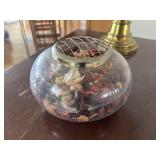 Large Glass Potpourri Holder         (Dining Room