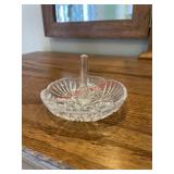 Vintage glass jewelry holder (master bedroom)