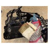 Purse and Scarf lot               (Master Closet)