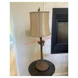 Wood looking craved lamp(master bedroom)