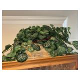 Woven Basket with faux plants