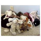 Stuffed Bunnies and Bears lot