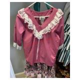 VTG Size Medium Square dancing Top and Skirt