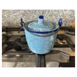Small Enameled Grease Bucket            (Kitchen)
