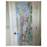 Map of some sort (behind office door )