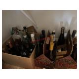 Glass Bottles lot   Uknown