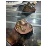 Small Pottery Frog            (Entry Way Cabinet)