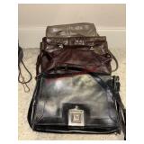 4 Purse lot with leather feel