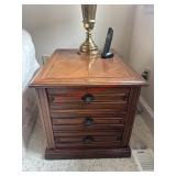 Hammary campaign style nightstand   (living Room