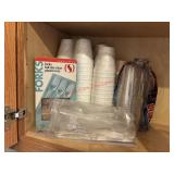 Foam& Plastic Cups/ Plastic Fork lot