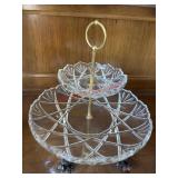 Twp Tier Snack Tray             (Dining Room)