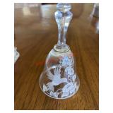 Vtg Avon Hand Cut Crystal bell     (Dining Room)