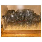 Tall and Short Glass Drinking Cups