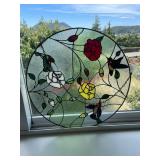 handcrafted stained glass window panel(Office)