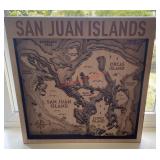 San Juan islands 3D wood craving (office)