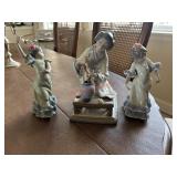 3 Lladro DAISA FIGURES         (Dining Room )