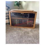 Vintage Tv entertainment center.!!content not
