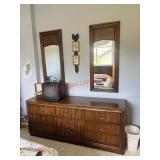 Vtg Dresser, Mirrors and End Tables Set