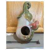 Egg Plant Ceramic Bird House