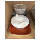 Salad Spinner Tupperware and Microwave dish