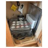 Cutting board Cookie Sheets and cupcake pans