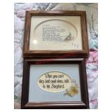 Two Small Framed Quotes                (Spare