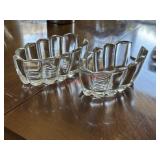 Crystal Spoon Holders         (Dining Room)