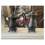Two Oneida Tea pots              (entry way)