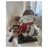 Snow Man Decor Lot              (entry way)
